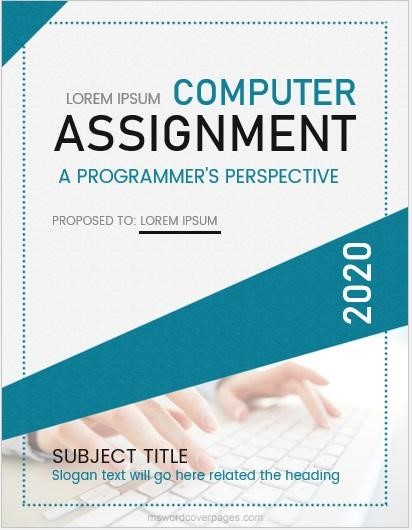 book cover assignment pdf